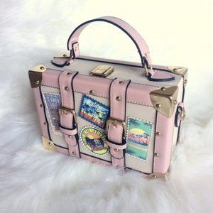 NWOT Aldo Calini Trunk Travel Luggage Crossbody